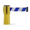 Montour Line Retractable Belt Barrier Cone Mount Yellow Case 9ft. Blu/Wh Belt CP100-YW-BWD-90 - alternate 1